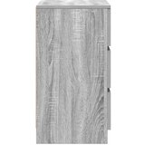  Noćni ormarić s 3 ladice sivi sonoma 39x35x65 cm | Eponuda.com
