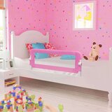  Posteljno varovalo za otroke roza 120x42 cm poliester, (20608985) | Shoptok.si