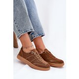 EVENTO Brown Suede Low Sneakers Women Paliana Cene