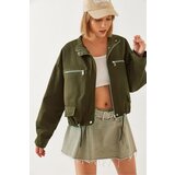 Bianco Lucci Women's Pocket Zipper Detail Jacket 2475 | Shoptok.si