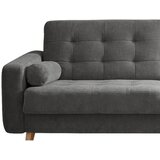MID.YOU ZOFA S POSTELJNO FUNKCIJO, siva tekstil, leseni material | Shoptok.si