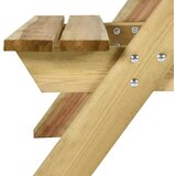  Stol za piknik s klupama 110x123x73 cm od impregnirane borovine | shoptok.hr