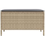  Vrtni otoman Bež i svijetlo siva 80 x 38 x 42 cm PE ratan | shoptok.hr