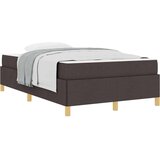 Box spring krevet Tamno smeđa i bijela 120 x 190 cm | shoptok.hr