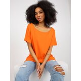 Fashion Hunters Basic orange blouse oversize | shoptok.hr