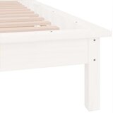  Okvir kreveta bijeli 75x190 cm za jednu osobu masivno drvo | shoptok.hr