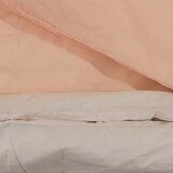  Set posteljine za poplun ružičasti 260 x 240 cm pamučni | shoptok.hr