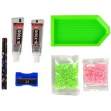  DIY set za izradu privjesaka zeleni i rozi jelen Slike