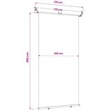 Balkonski bočni awning 170 x 250 cm | shoptok.hr