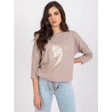 RELEVANCE Blouse-RV-BZ-7510.78-dark beige | Shoptok.si