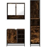  3-dijelni set kupaonskog namještaja boja hrasta drveni | shoptok.hr