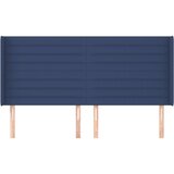  Uzglavlje s ušima plavi 203x16x118/128 cm od tkanine | shoptok.hr