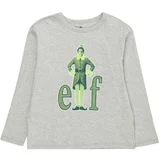 GAP Majica 'ELF' pegasto siva / zelena / svetlo zelena / temno zelena