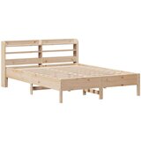 vidaXL Posteljni okvir brez vzmetnice 135x190 cm trdna borovina | Shoptok.si