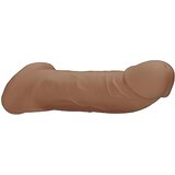 REALROCK Penis Sleeve 9 - ovoj za penis (21,5 cm) - temno naraven | Shoptok.si