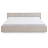 Meise Möbel Bež tapecirani bračni krevet s prostorom za odlaganje s podnicom 200x240 cm Cube – | shoptok.hr