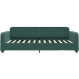 vidaXL Raztegljiva postelja temno zelena 90x200 cm žamet | Shoptok.si