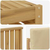  Set vanjskih sofa 6 pcs Bijela i bež 249 x 122,5 x 73 cm | shoptok.hr