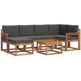  Set vanjskih sofa 7 kom. Prirodna i antracit | shoptok.hr