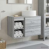  Set namještaja za kupaonicu 2 kom. Siva Sonoma | shoptok.hr