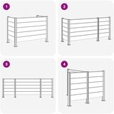  Ograda za kante za smeće Smeđa 161 x 85 x 115 cm Aluminij i WPC | shoptok.hr