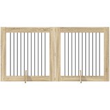  Vrata za pse s postoljem 2 pcs Hrast sonoma 100 x 100 cm | Shoptok.si