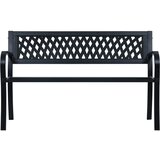 The Living Store Vrtna klop 125 cm črno jeklo - Vrtna Klop, (21460554) | Shoptok.si