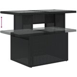  2-dijelni set vrtnih sofa s jastucima poliratan i staklo crni | Eponuda.com