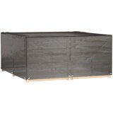Maison Chic Prevleka za zunanjo pohištvo - Prevleka za vrtno pohištvo 16 obročkov 205x205x90 cm kvadratna, (21795415) | Shoptok.si