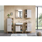 Pelipal Krem/u prirodnoj boji nizak kupaonski ormarić u dekoru hrasta 50,5x89,5 cm Quickset 966 – | shoptok.hr