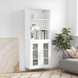 vidaXL Visoka komoda bijela 69 5x34x180 cm konstruirano drvo Cijene