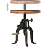  Bočni stolić od obnovljenog drva i željeza 45 x (45 - 62) cm | shoptok.hr