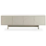 Kremno bela TV omarica 180x55x40 cm Solei –
