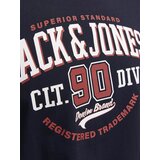 Jack & Jones Majica marine / rjasto rdeča / bela | Shoptok.si