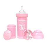 Anti-Colic steklenička za dojenčke Pink 2 m+ 260 ml