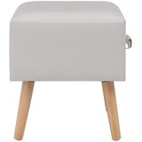  Noćni ormarići 2 kom bijeli 40 x 35 x 40 cm od umjetne kože | Eponuda.com