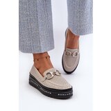 S. BARSKI Women's Leather Platform Moccasins with Decoration S.Barski | shoptok.hr