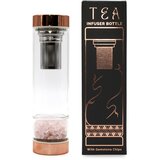  Steklenička za čaj s kristali – Roževec, 500 ml - Rock Quartz, Glass, Metal - Rojstni dan - Za 30 let - Dan žena Cene