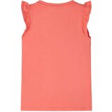  Dječja majica s volanima na rukavima koraljna boja 104 | shoptok.hr
