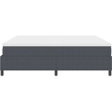 Krevet s opruga kutije Tamno siva i bijela 200 x 200 cm | Eponuda.com