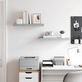  Plutajuće zidne police 2 kom boja betona 60 x 23,5 x 3,8 cm MDF | shoptok.hr