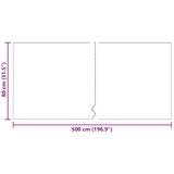  Tepih trkač Siva 80 x 500 cm tkanina | shoptok.hr