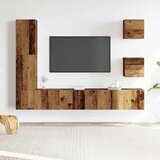  5-dijelni zidni set TV ormarić konstruirano drvo | shoptok.hr