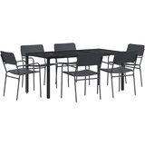  Set vanjskog namještaja 7 kom. Antracit Čelik | shoptok.hr