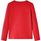  Dječja majica dugih rukava crvena 128 | shoptok.hr