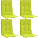 Jastuci za vrtne stolice 4 kom svjetlozeleni 100x50x3cm tkanina | Shoptok.si