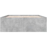  Okvir kreveta boja betona 135 x 190 cm od konstruiranog drva | shoptok.hr