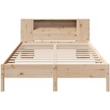  Krevet s regalom za knjige bez madraca 120x200 cm od borovine | shoptok.hr