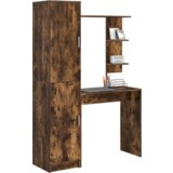  Miza s shrambo z vrati 2 pcs Dimljeni oreh 78,5 x 37 x 154,5 cm | Shoptok.si