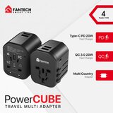 Nema Univerzalni Multi Adapter Fantech TAC1 Power Cube 20W, PD, QC 3.0, 20W, crni | ePonuda.com